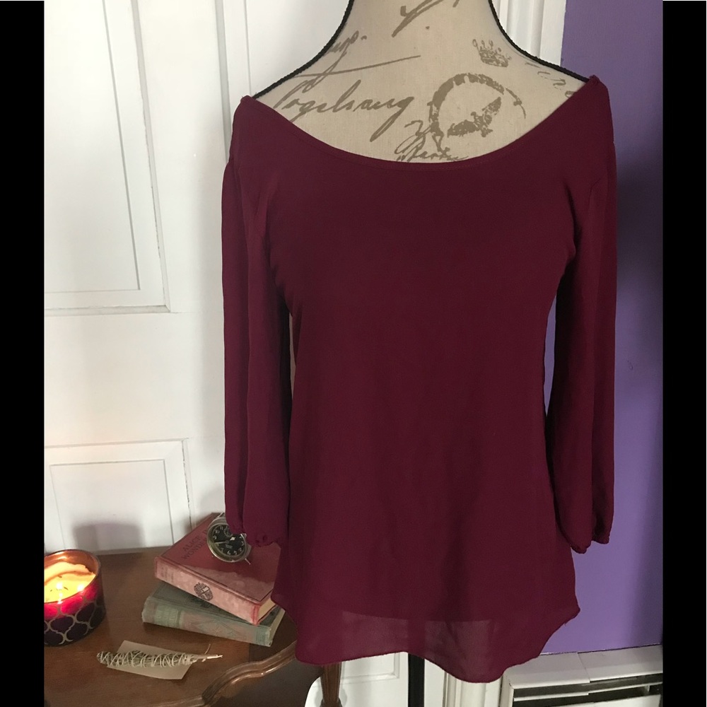 Chiffon top with bow